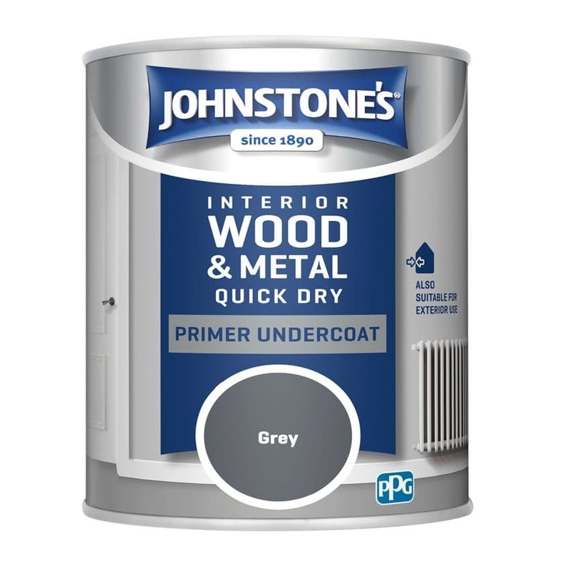 Johnstone’s Quick Dry Primer Undercoat – 750ml Grey