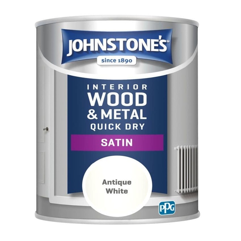 Johnstone’s Quick Dry Satin 750ml – Antique White