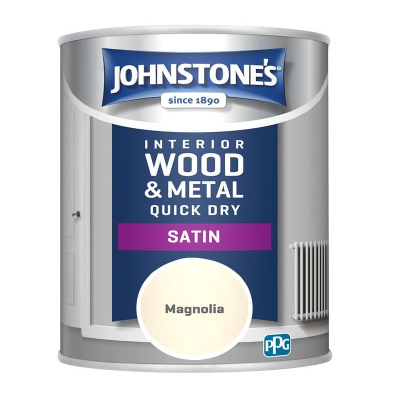 Johnstone’s Quick Dry Satin 750ml – Magnolia