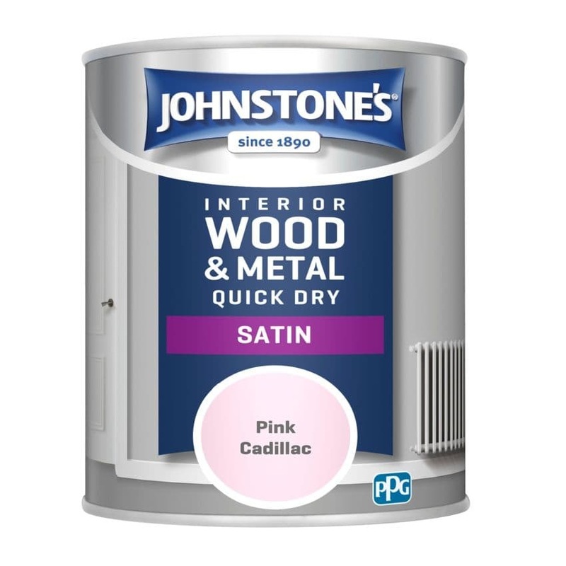 Johnstone’s Quick Dry Satin 750ml – Pink Cadillac
