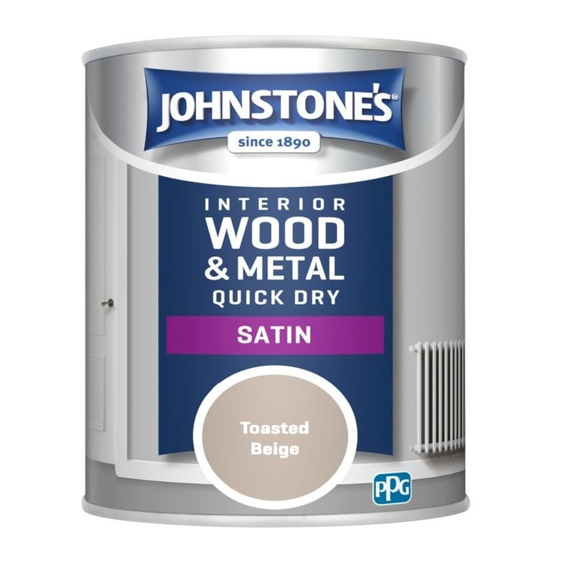 Johnstone’s Quick Dry Satin 750ml – Toasted Beige