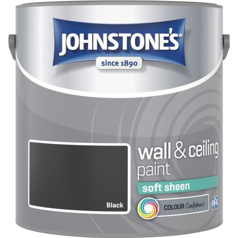 Johnstone’s Wall & Ceiling Soft Sheen 2.5L – Black