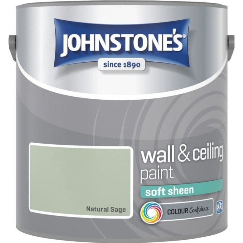 Johnstone’s Wall & Ceiling Soft Sheen 2.5L – Natural Sage
