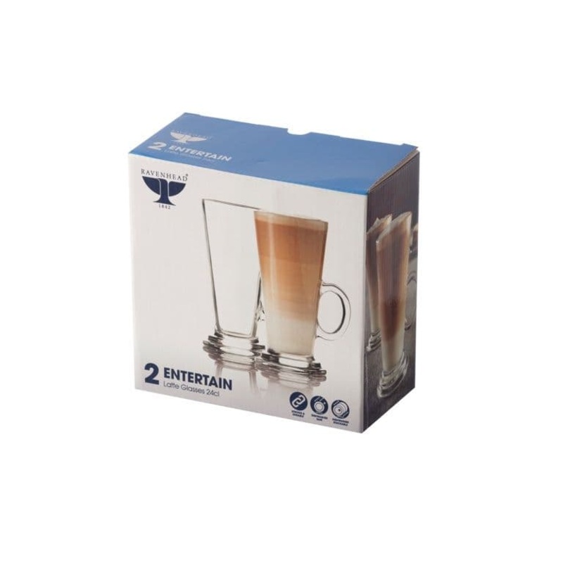Ravenhead Entertain Latte Glasses Set 2 – 26cl