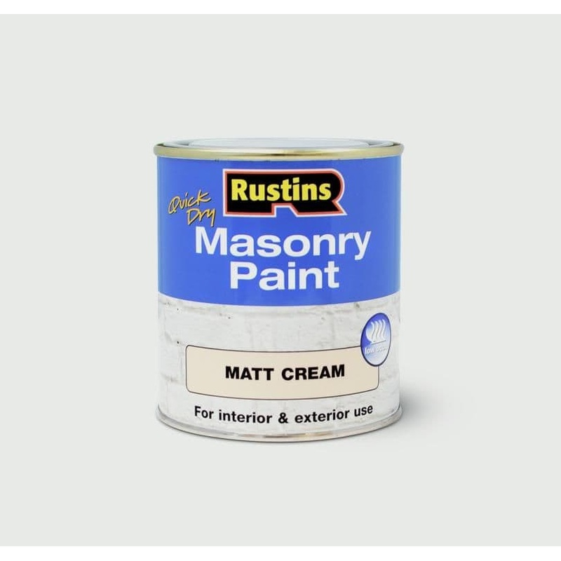 Rustins Masonry Paint 250ml – Cream