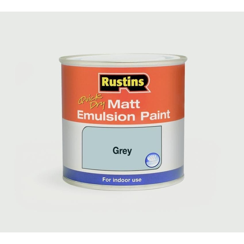 Rustins Matt Emulsion 250ml – Grey