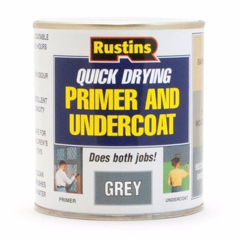 Rustins Quick Dry Primer & Undercoat 500ml – Grey