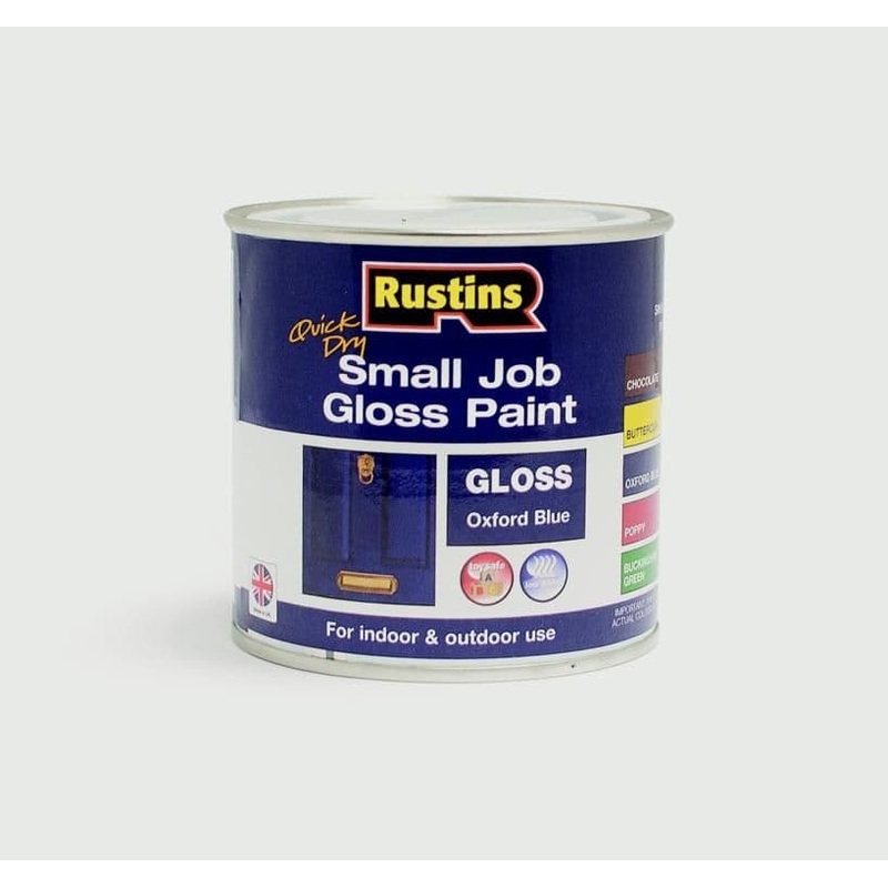Rustins Quick Dry Small Job Gloss 250ml – Oxford Blue