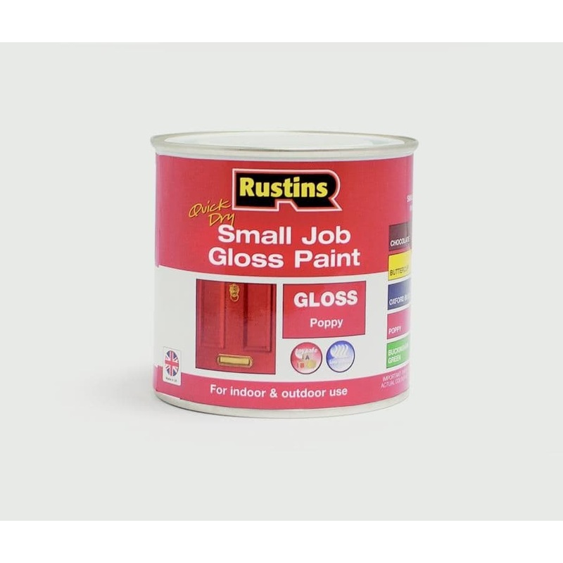 Rustins Quick Dry Small Job Gloss 250ml – Poppy