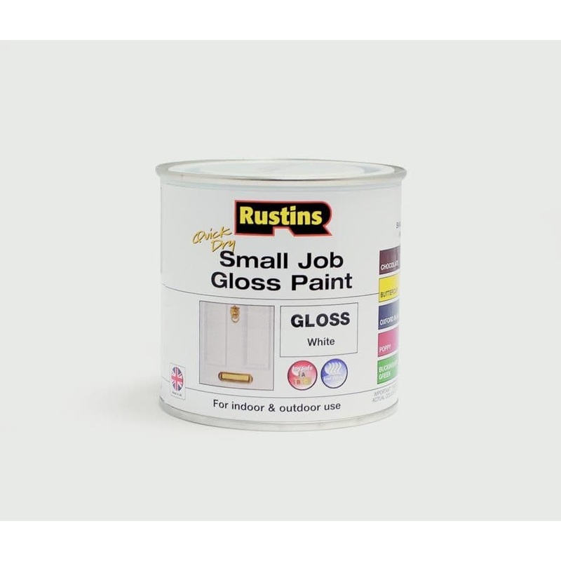 Rustins Quick Dry Small Job Gloss 250ml – White
