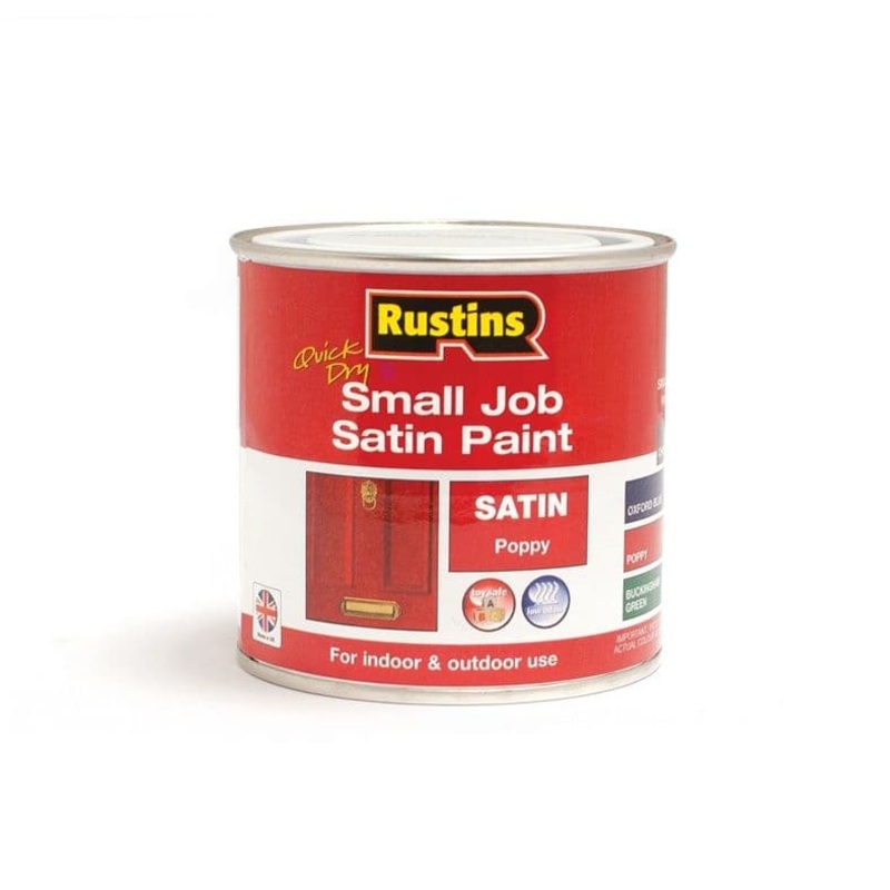 Rustins Quick Dry Small Job Satin 250ml – Poppy