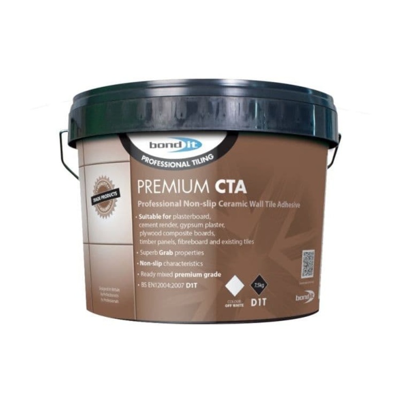 Bond-It Gripbond Premium CTA Non Slip Ceramic Tile Adhesive – 15kg Off White