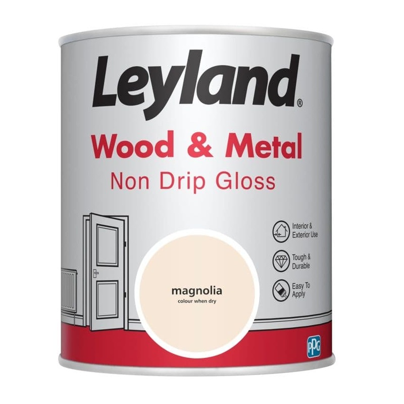 Leyland Wood & Metal Non Drip Gloss 750ml – Magnolia