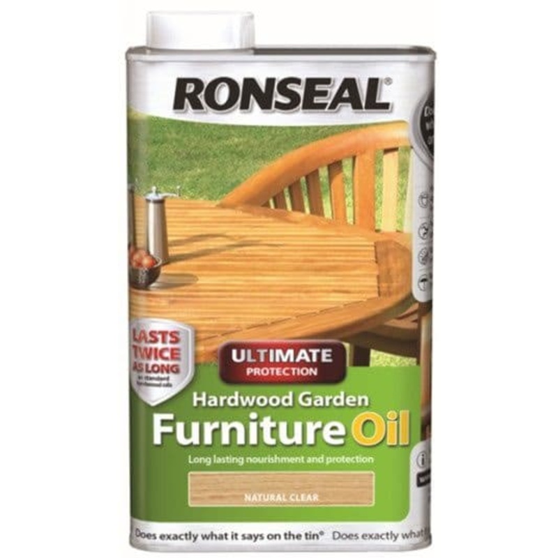 Ronseal Hardwood Furniture Oil 500ml – Natural Clear