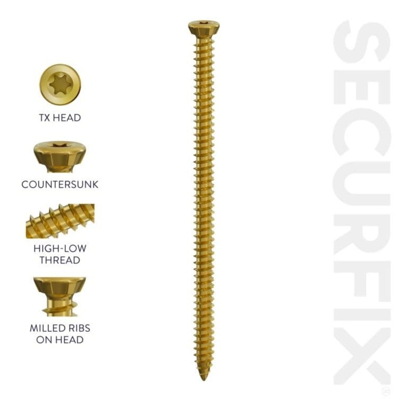 Securfix Concrete Frame Screw 10 Pack – 7.5 x 112mm