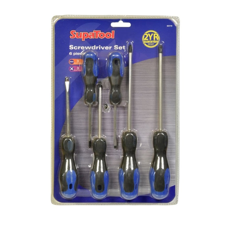 SupaTool Screwdriver Set – 6 Piece