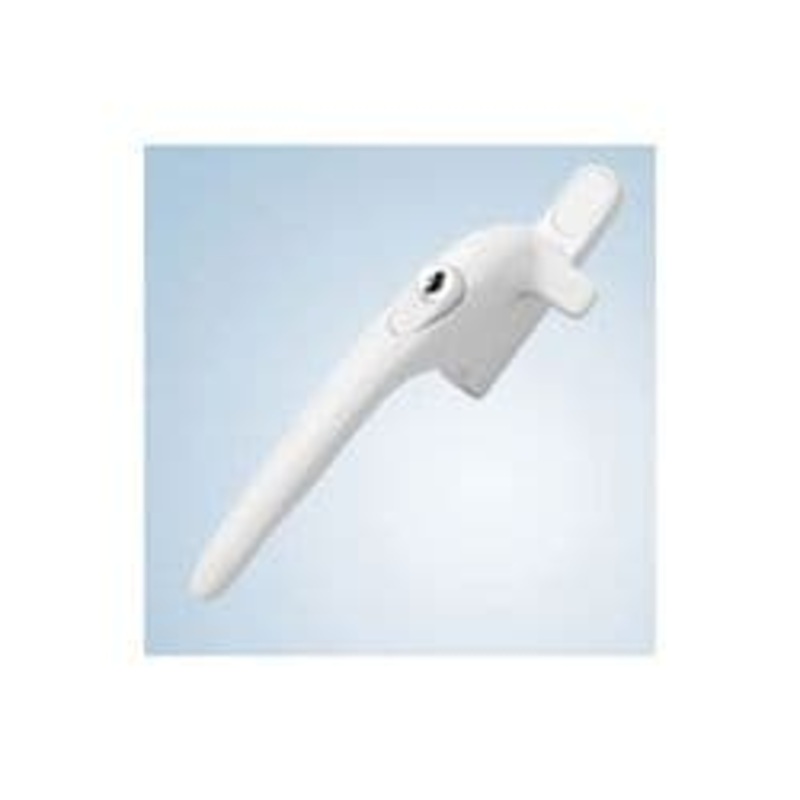 Era Charisma Cockspur Window Handle 21mm – White Left Hand