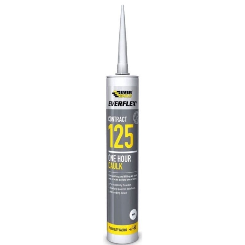 Everbuild 125 One Hour Caulk – 380ml | White