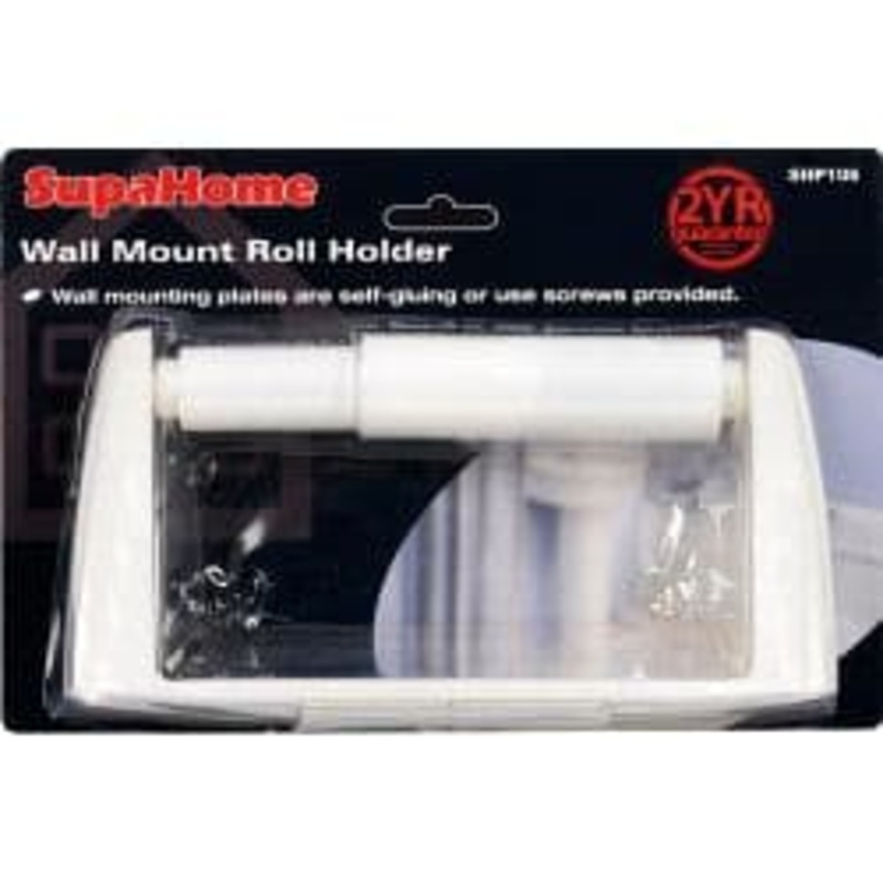 SupaHome Toilet Roll Holder – White