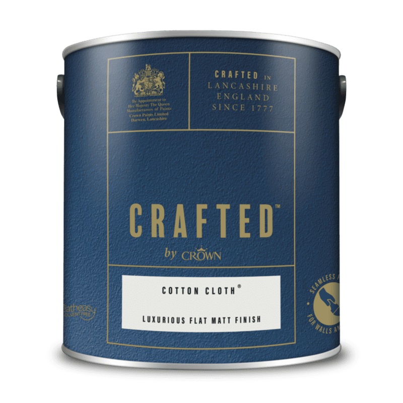 Crown Crafted Luxurious Flat Matt 2.5L – Cotton Cloth