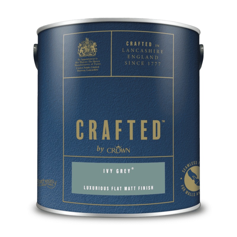 Crown Crafted Luxurious Flat Matt 2.5L – Ivy Grey