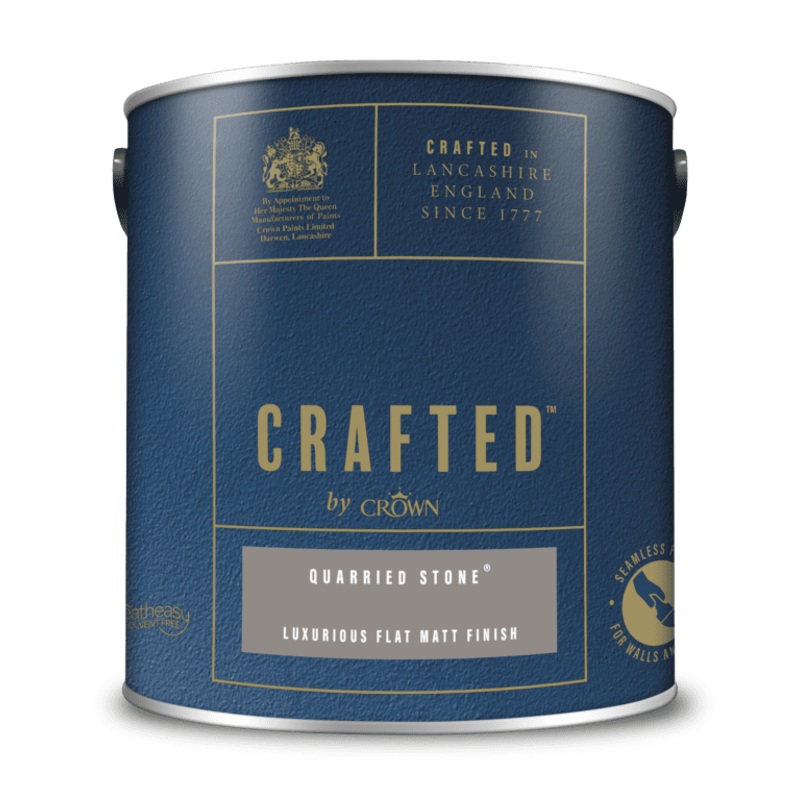 Crown Crafted Luxurious Flat Matt 2.5L – Quarried Stone