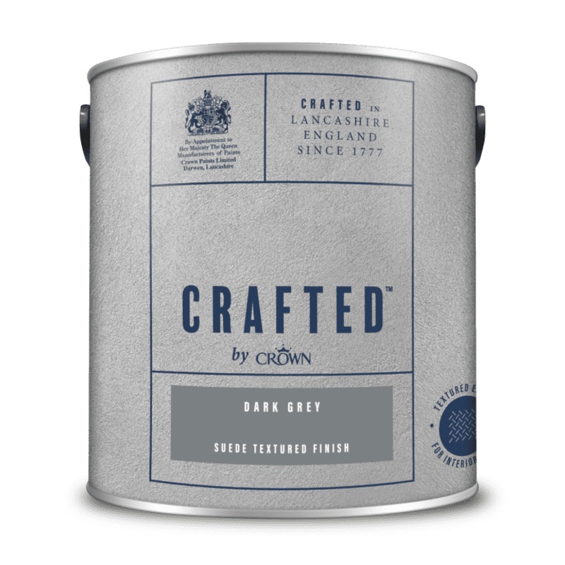 Crown Crafted Suede Textured 2.5L – Dark Grey