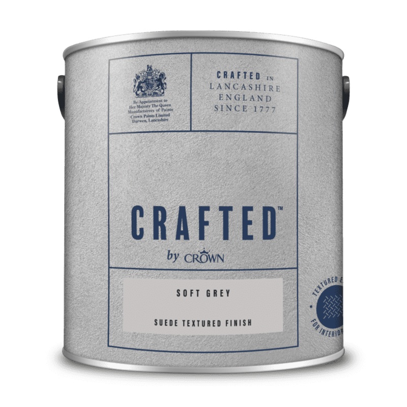 Crown Crafted Suede Textured 2.5L – Soft Grey