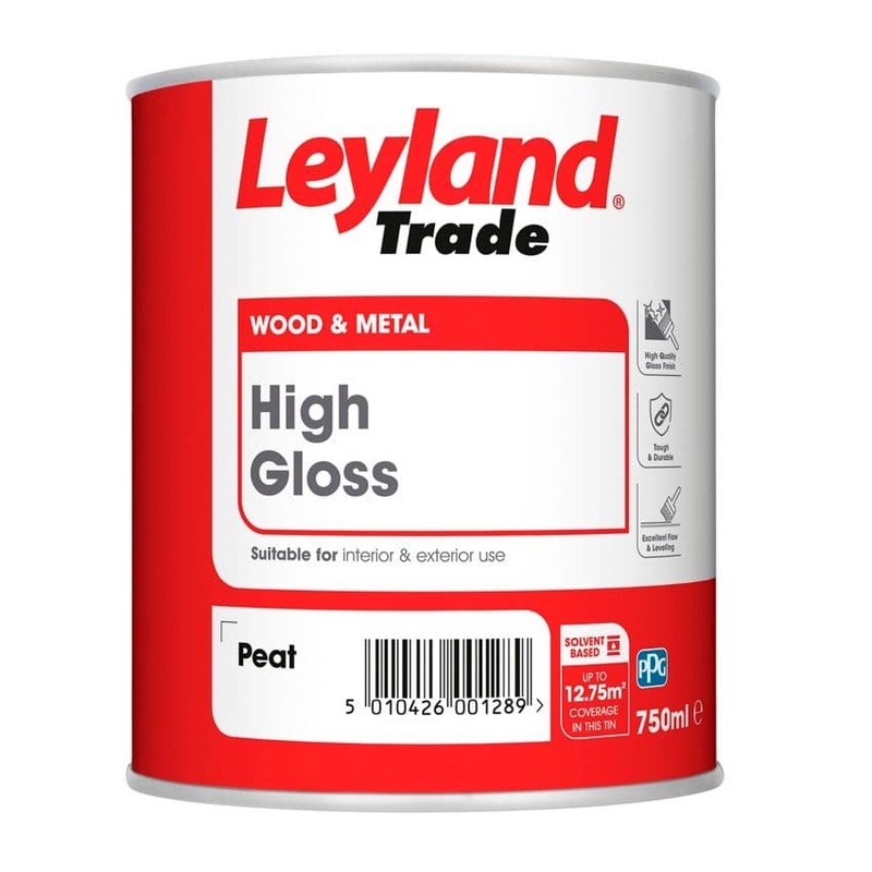 Leyland Trade High Gloss Peat – 750ml