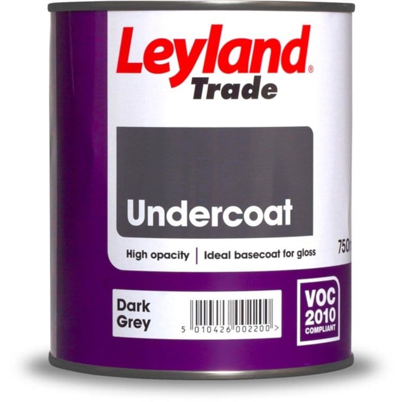 Leyland Trade Undercoat Dark Grey – 750ml