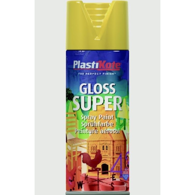 PlastiKote Gloss Super 400ml Aerosol – Yellow