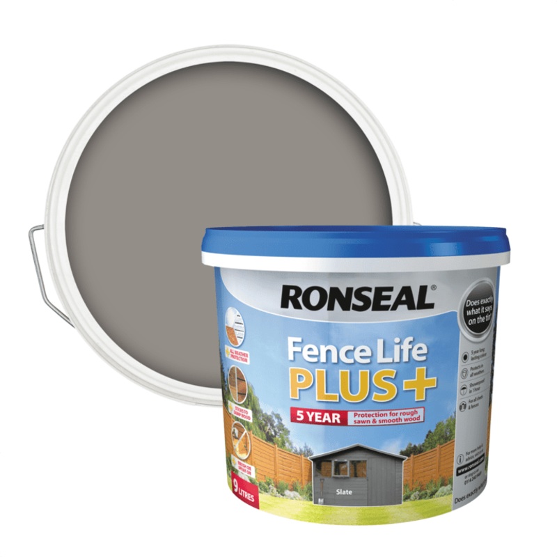 Ronseal Fence Life Plus 9L – Slate