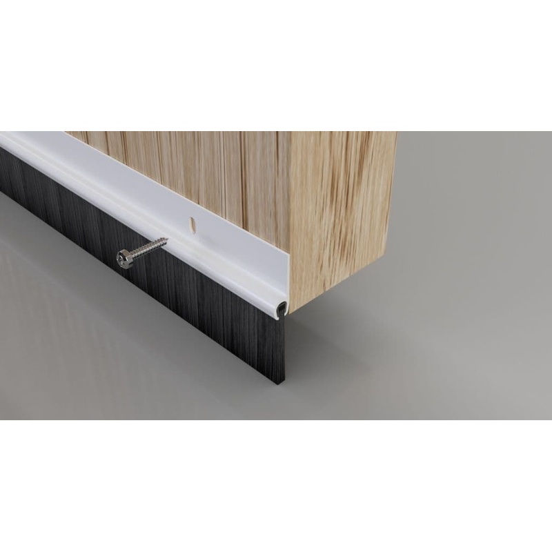 Stormguard Brush Bottom Door PVC Seal – 914mm White