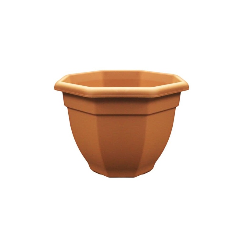 Thumbs Up Octagonal Bell Pot – 36cm Terracotta