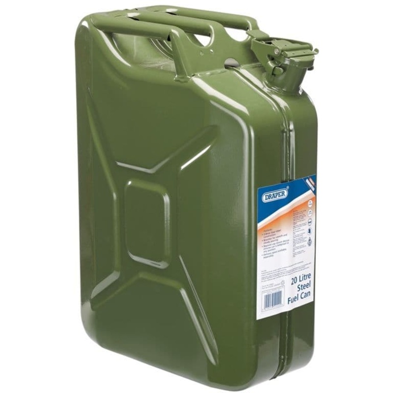 Draper Steel Fuel Can – Green 20L