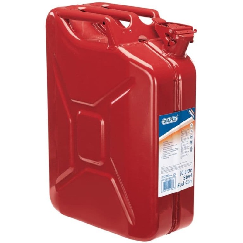 Draper Steel Fuel Can – Red 20L