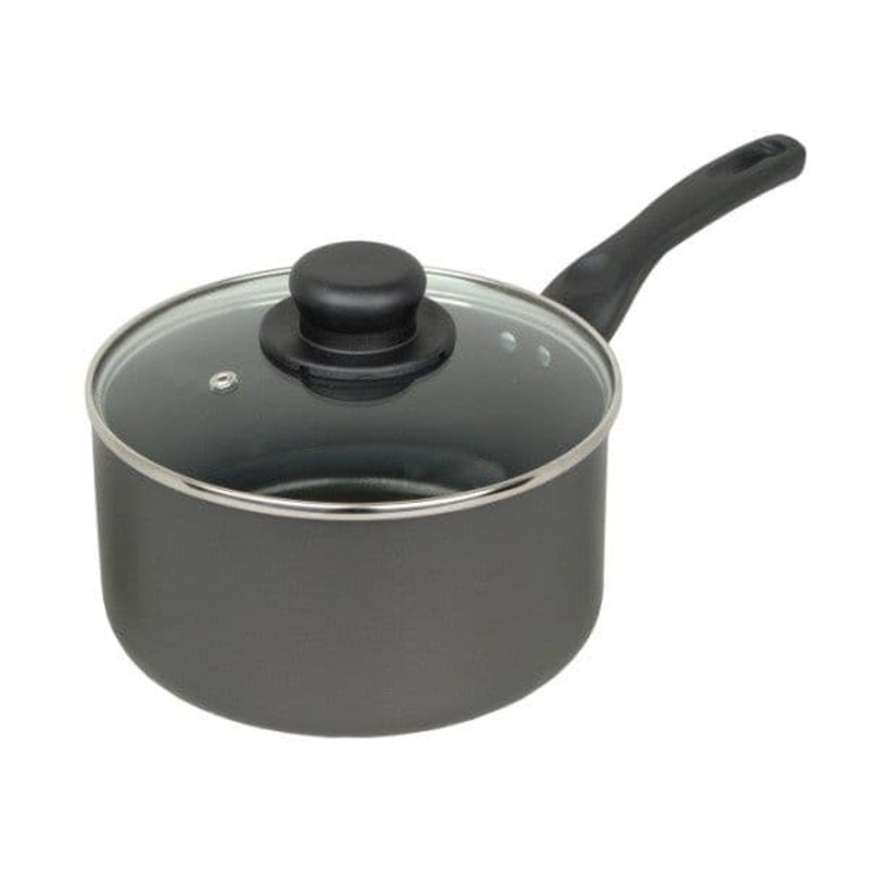 Mtk Housewares Sauce Pan & Glass Lid Non Stick – 18cm