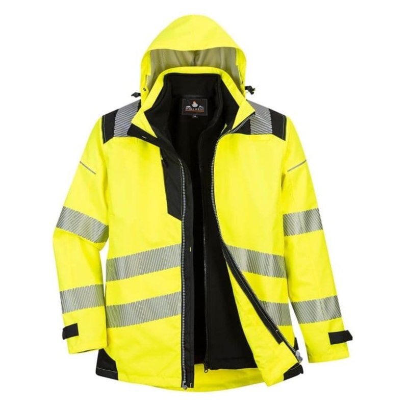 Portwest Hi-Vis Jacket Yellow – Medium