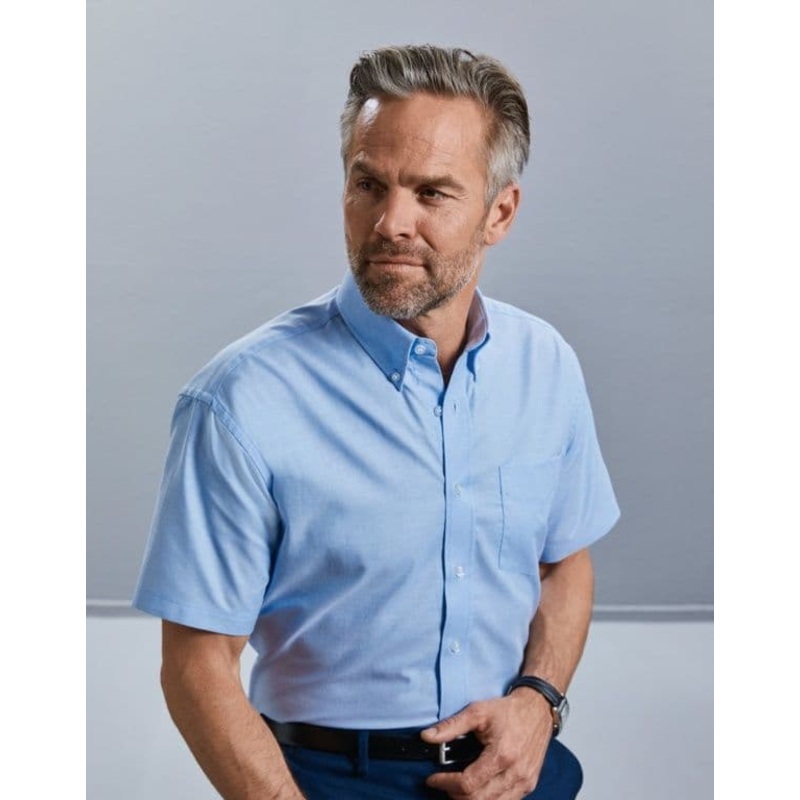 Prestige Mens Short Sleeve Shirt – Black Size 17.5