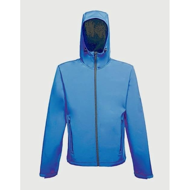 Regatta Mens Hooded Softshell Navy/Royal Blue Jacket – Medium