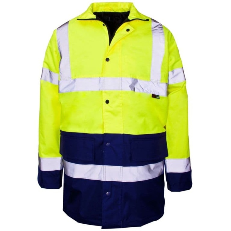 Supertouch Hi-Vis 2 Tone Parka Yellow/Blue – XXLarge