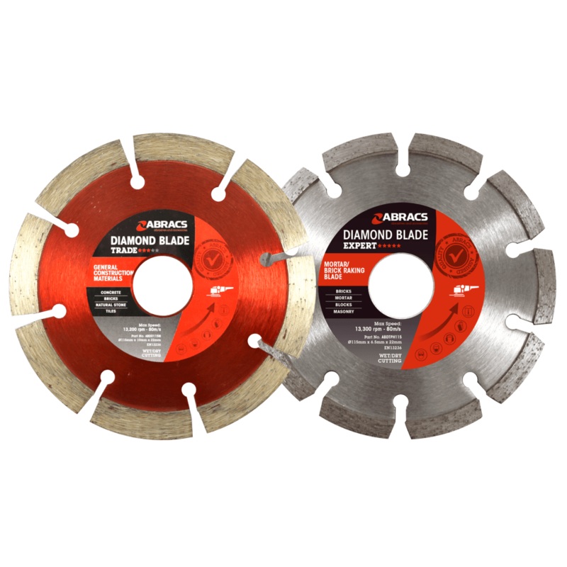 Abracs Mortar & GCM Blade Twin Pack – 115mm