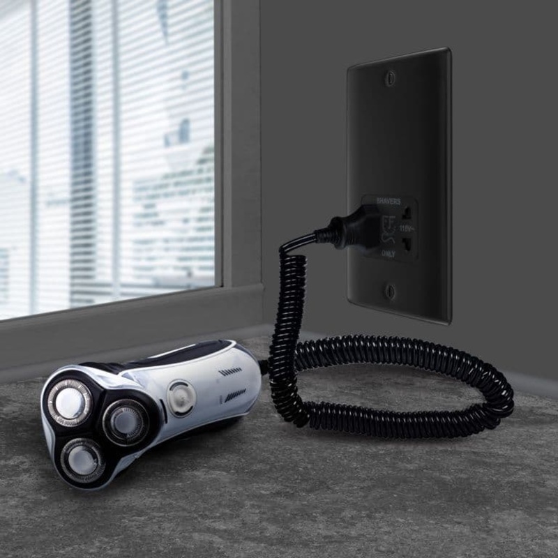 BG Dual Voltage Shaver Socket – Matt Black