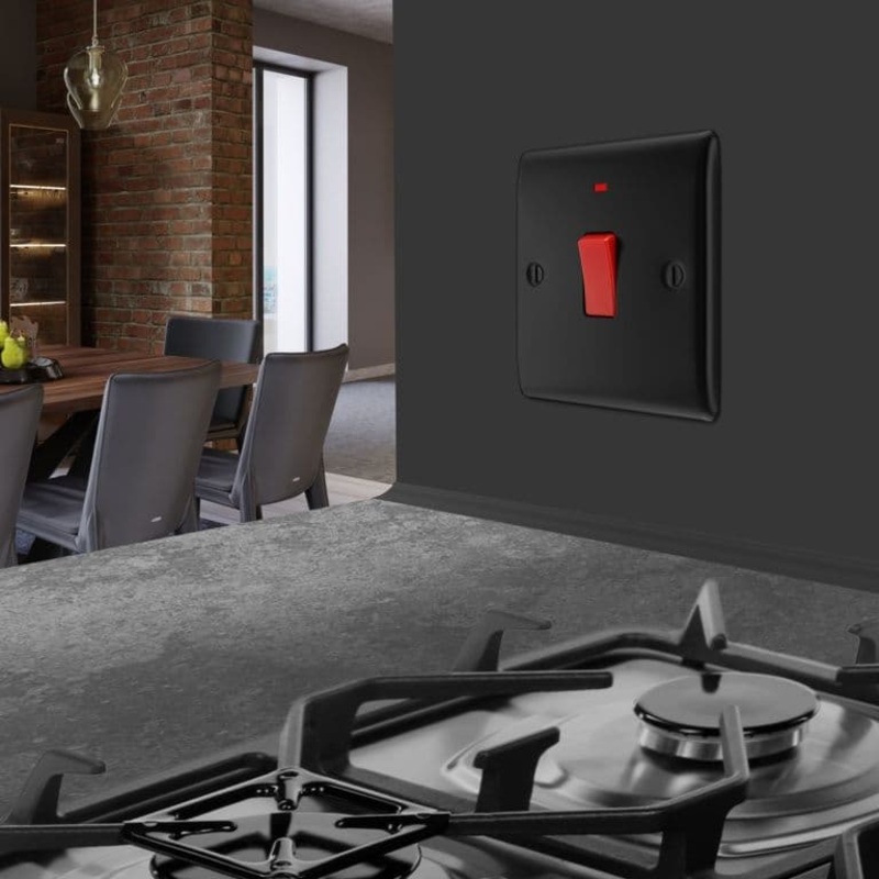 BG Square Cooker Control Unit – 45a Matt Black