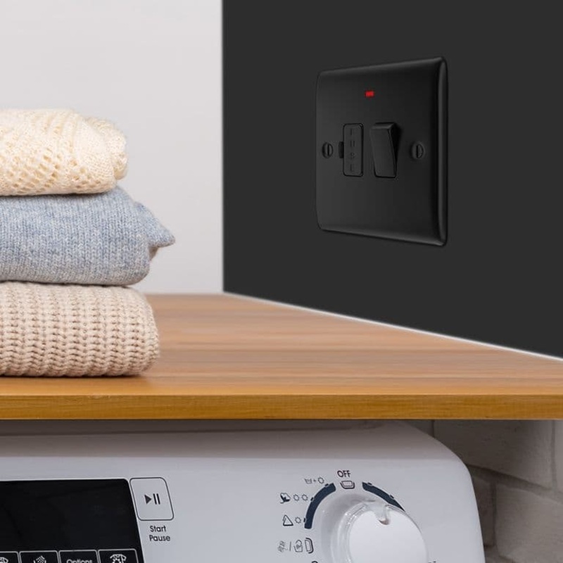 BG Switched Connection Unit – 13a Matt Black