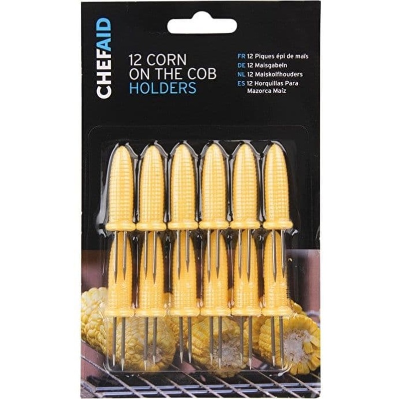 Chef Aid Corn On The Cob Forks – Pack 12