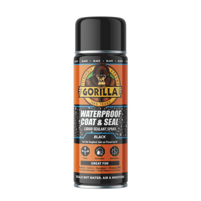 Gorilla Waterproof Coat & Seal Spray – 450ml Black
