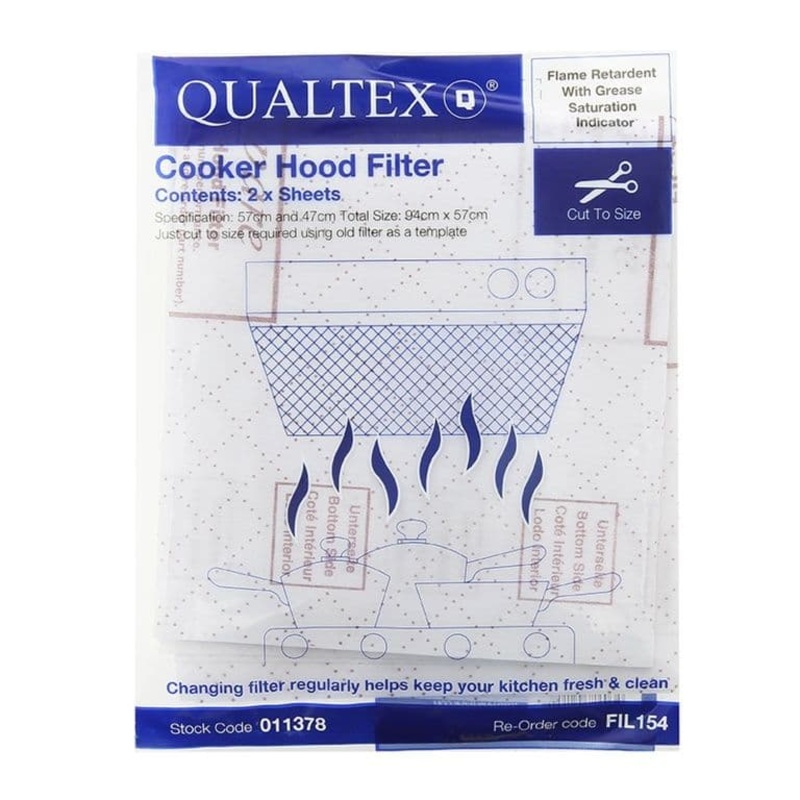 Qualtex Cooker Hood Grease Filters Red Line – Pack 2