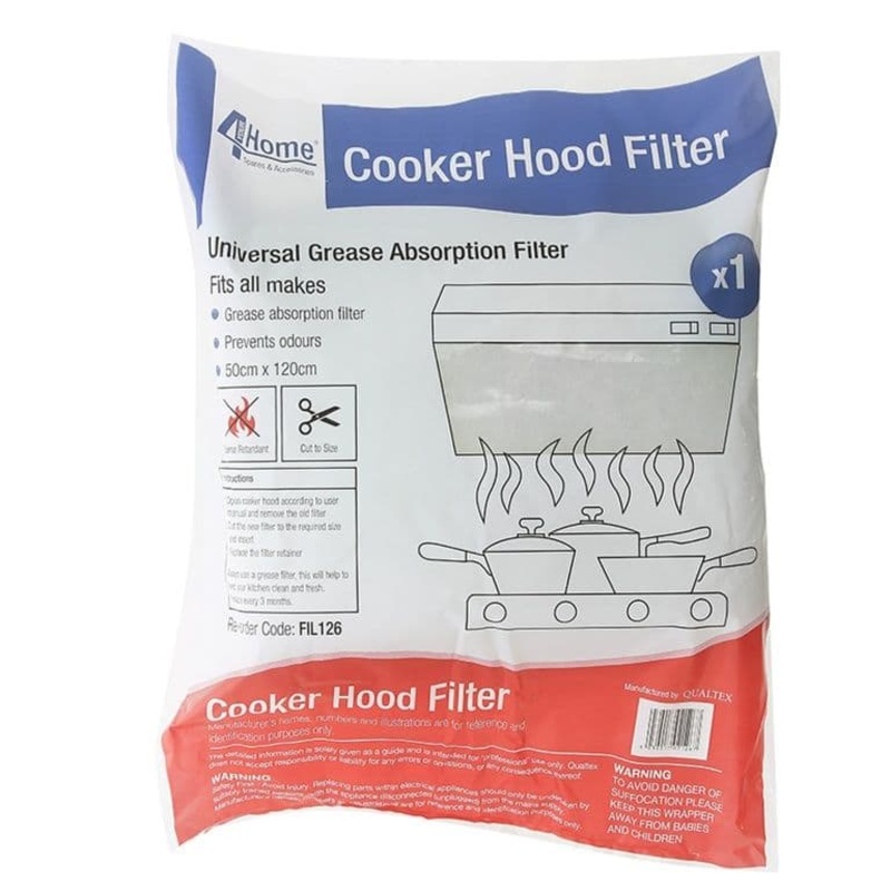 Qualtex Universal Cooker Hood Grease Filter – 50 x 120cm