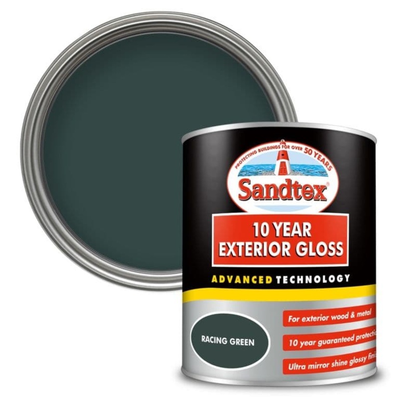 Sandtex 10 Year Exterior Gloss 750ml – Racing Green